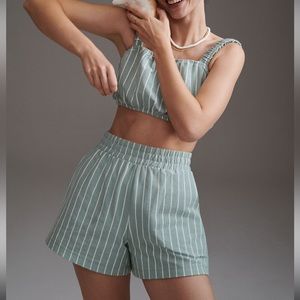 Organic Cotton High-waist Pull-on Shorts